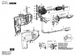 Bosch 0 603 240 642 P 120 SB Percussion Drill 240 V / GB Spare Parts P120SB